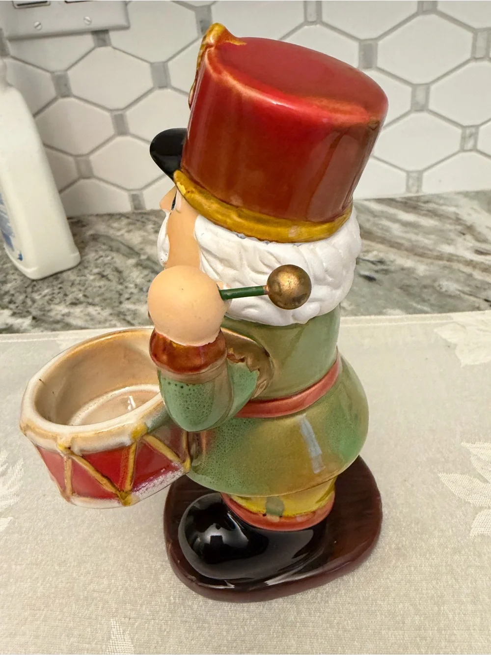 Yankee Candle Festive Nutcracker Drummer Figurine - Red, Green & Gold
